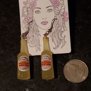 I glow Novelty adult 🍷 bottle earrings